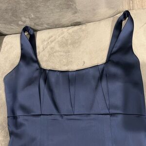 Calvin Klein Navy Blue Satin Dress